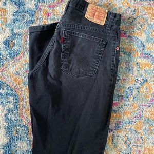 Black Levi classic relaxed stretch 550 jeans